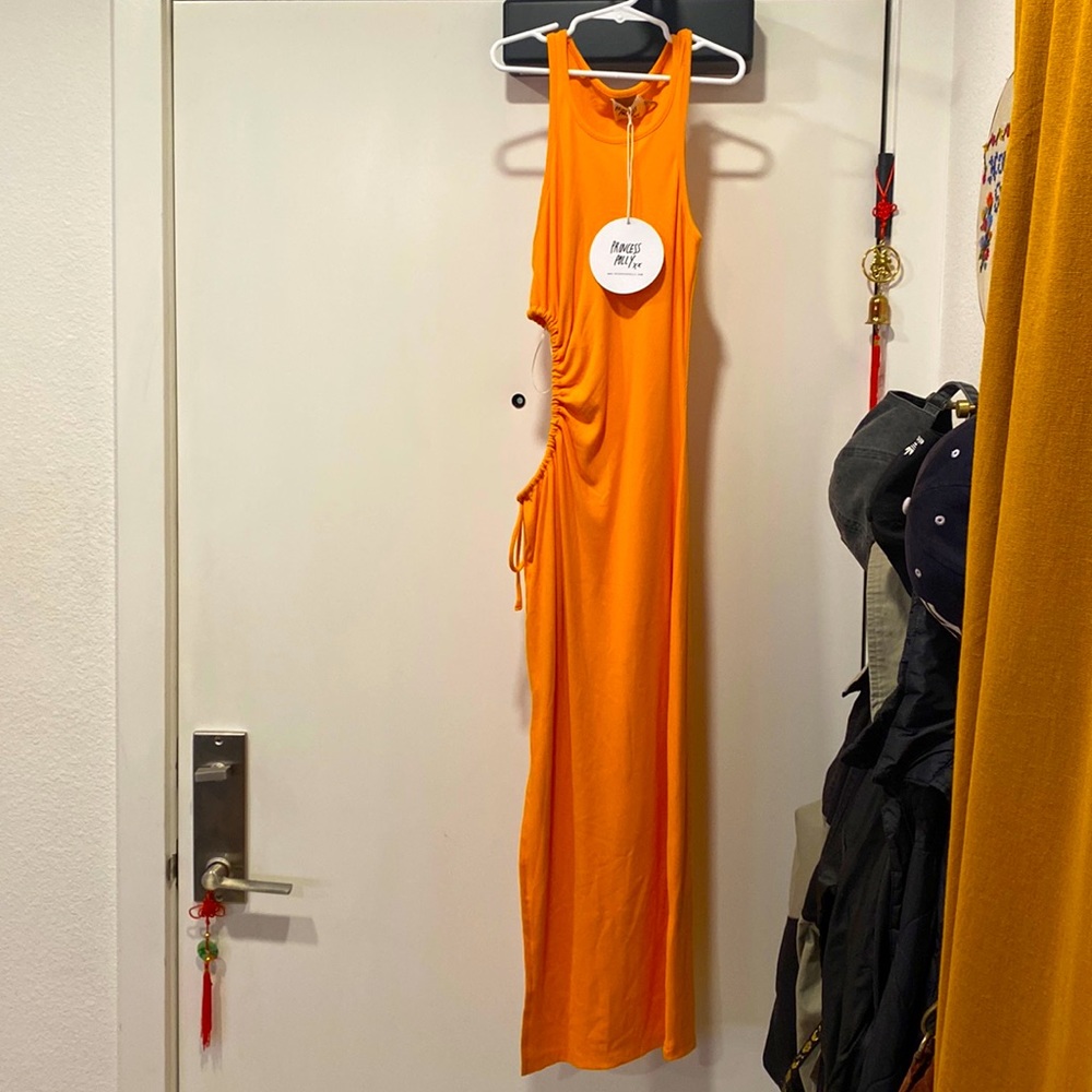 Princess Polly Orange Midi Dress